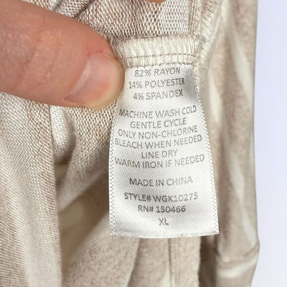 MARKET & SPRUCE Beige/Cream Striped Dolman Sleeve Sweater | XL - Picture 4 of 4